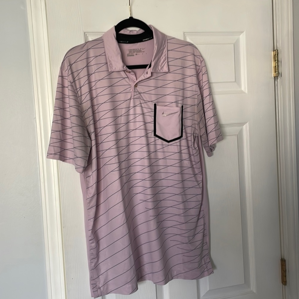 Nike Golf Tour Performance Pink Golf Polo